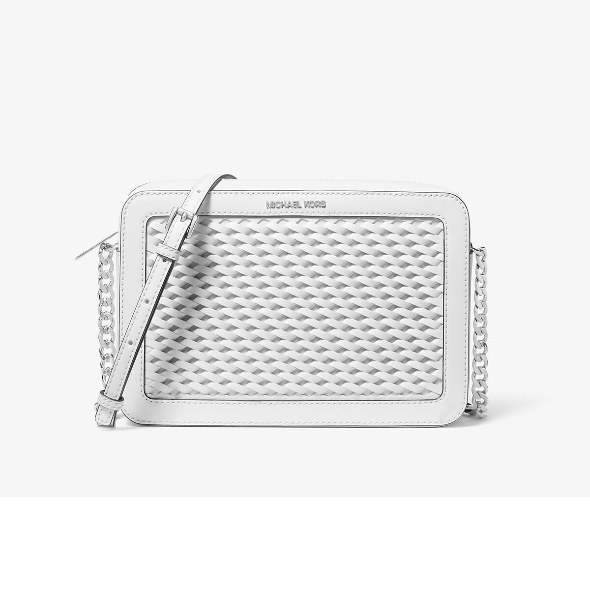 Sac à Bandoulière Michael Kors 35T5STTC3Y-OPTIC-WHITE Blanc 24 x 16 x 5 cm