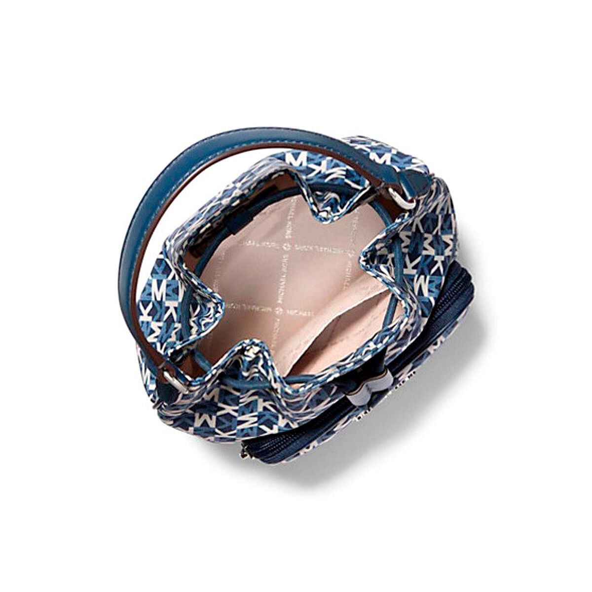 Sac à Bandoulière Michael Kors KHAI Bleu 17 x 20 x 11 cm