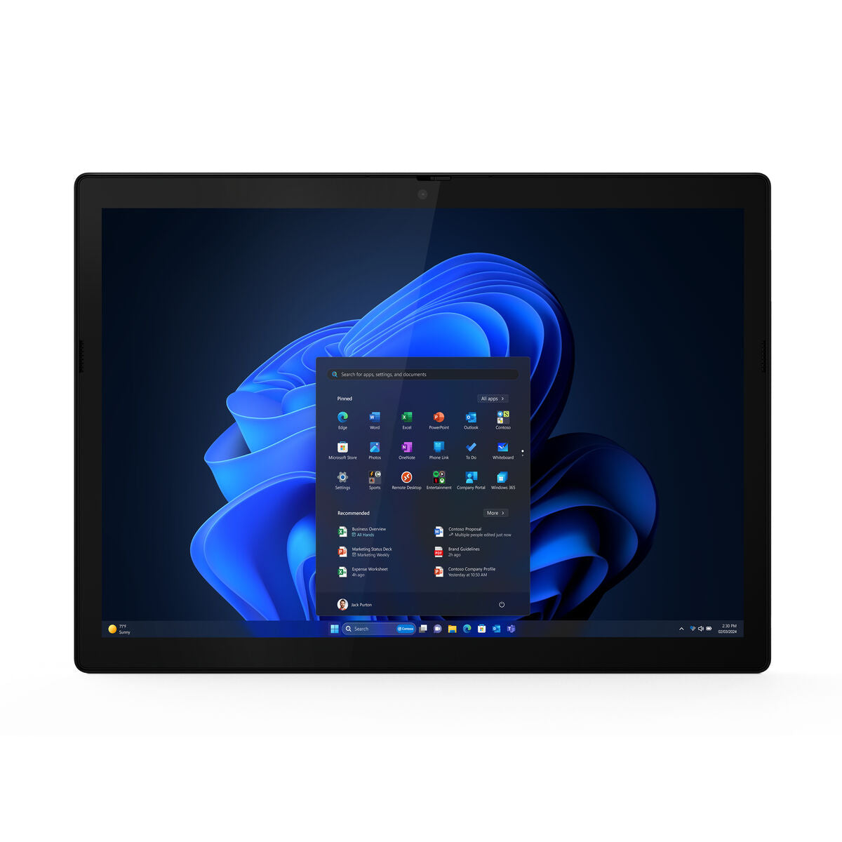 Ordinateur Portable Lenovo 21LK0026SP 12,3" intel core ultra 7 16 GB RAM 512 GB SSD