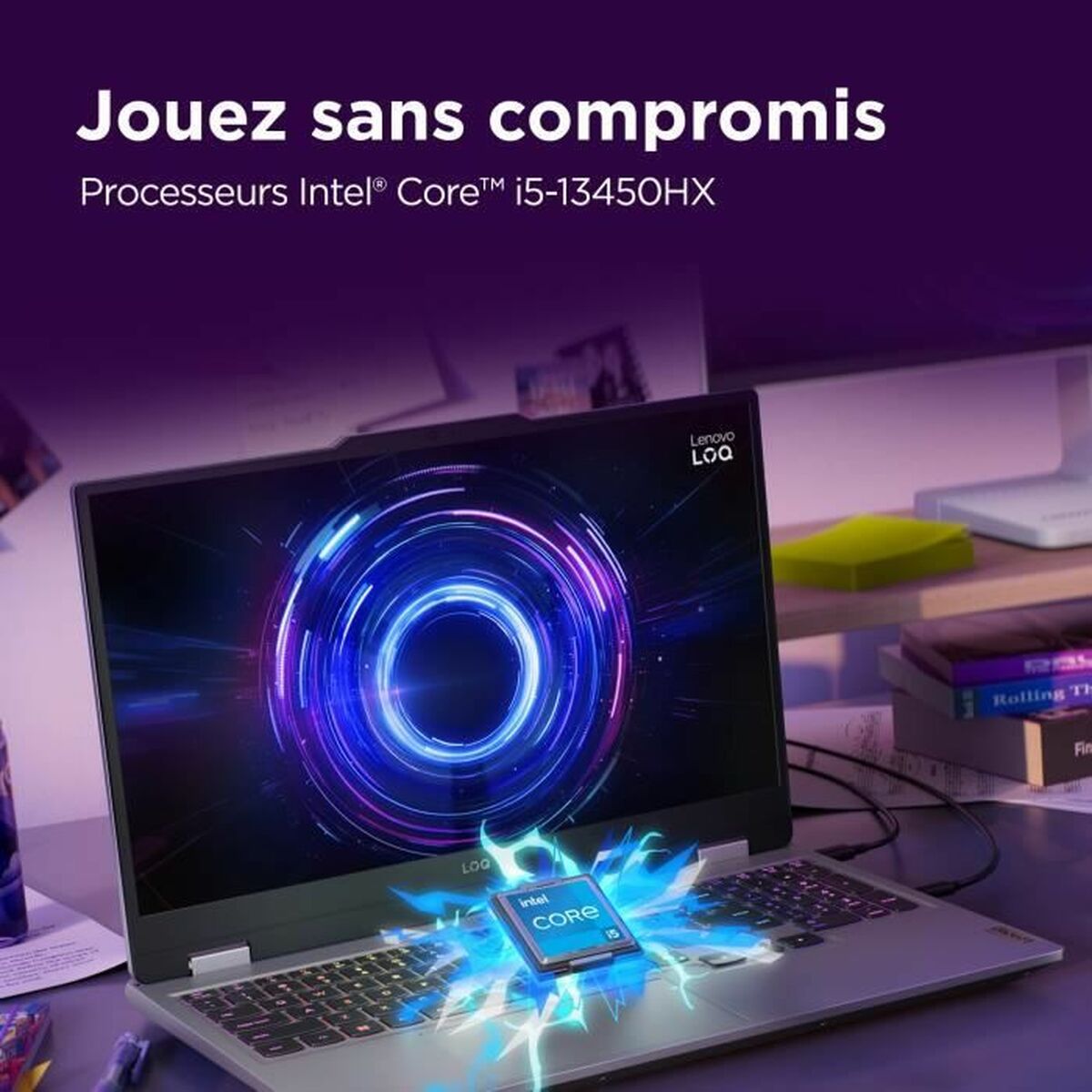 Ordinateur Portable Lenovo Intel Core I5-13450HX SSD AZERTY