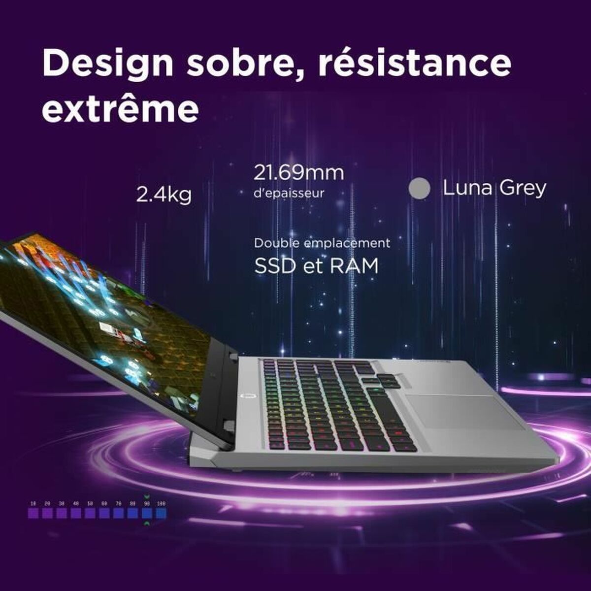 Ordinateur Portable Lenovo Intel Core I5-13450HX SSD AZERTY