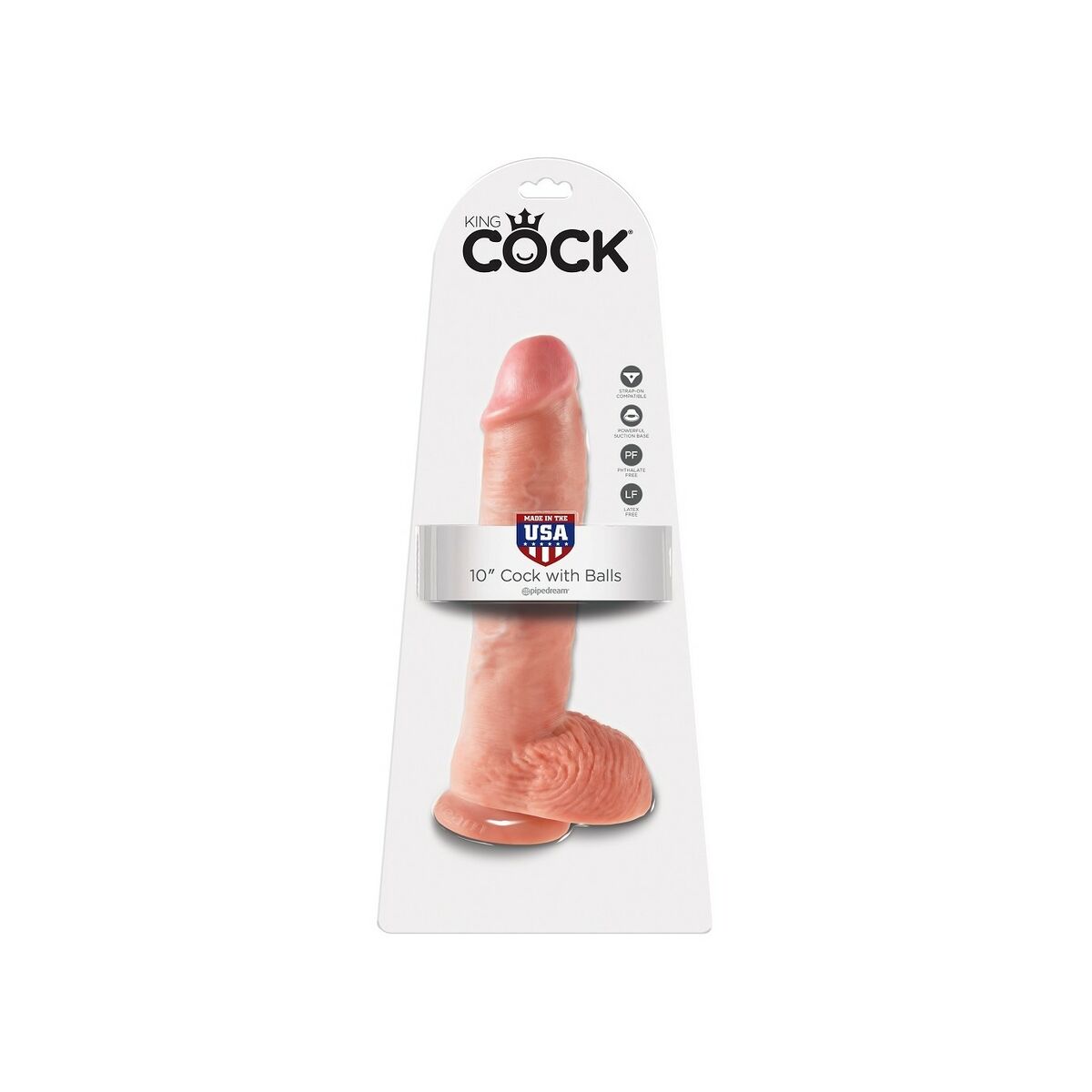 Pénis réaliste Pipedream King Cock PVC Ø 5,1 cm