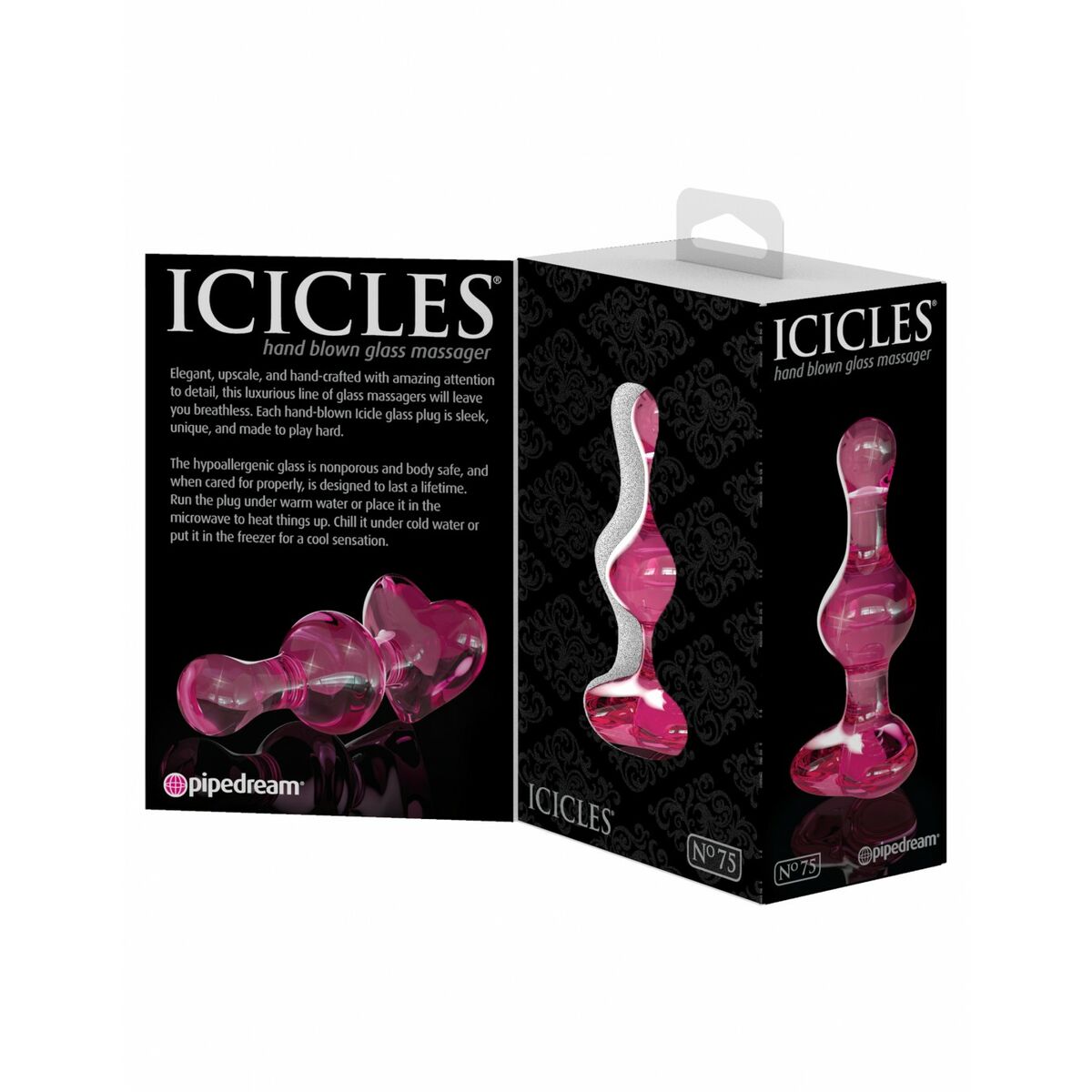 Plug Anal Pipedream Icicles Rose