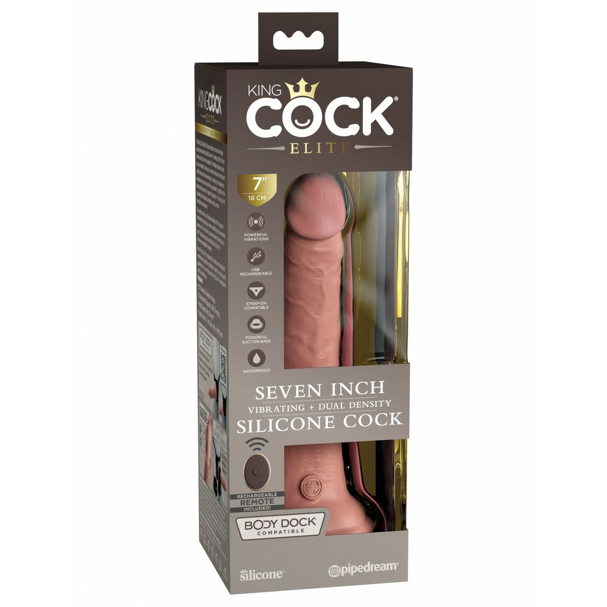 Gode réaliste Pipedream - King Cock Silicone