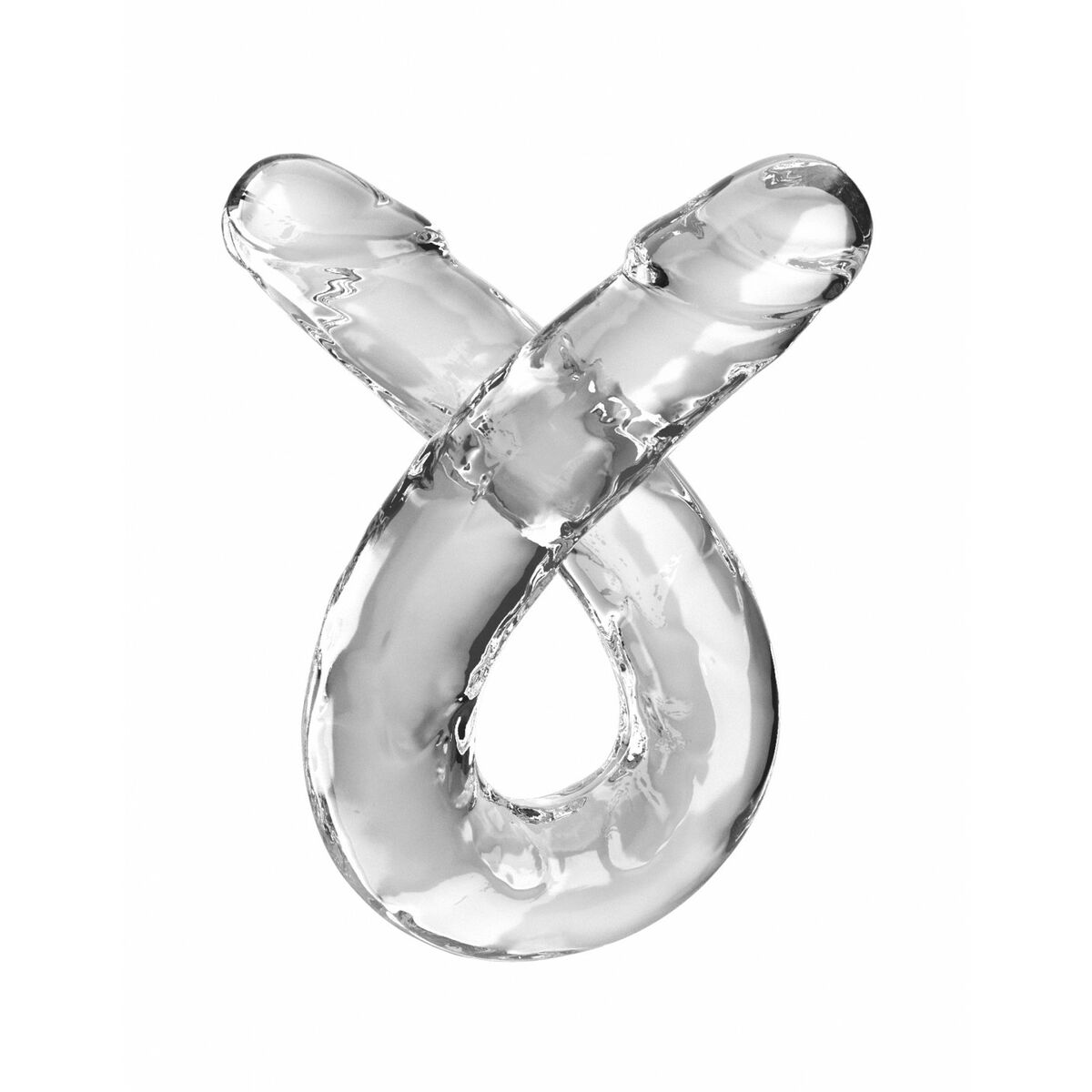 Masseur Double Pénétration Pipedream - King Cock Transparent