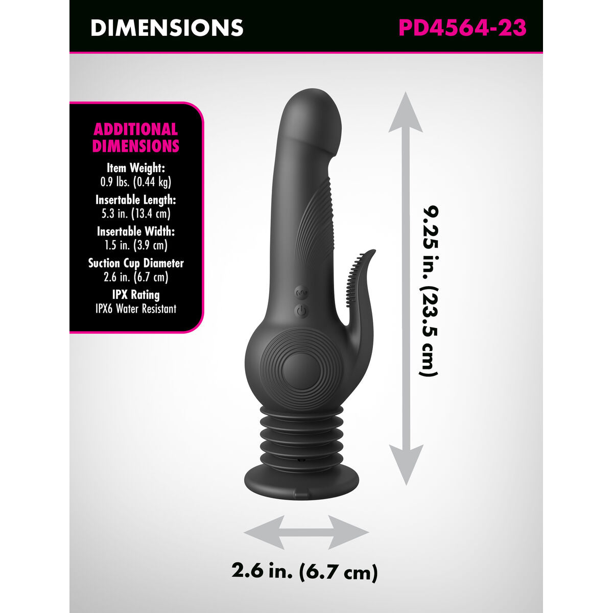 Vibrateur G-Spot Pipedream Fetish Fantasy Series Noir