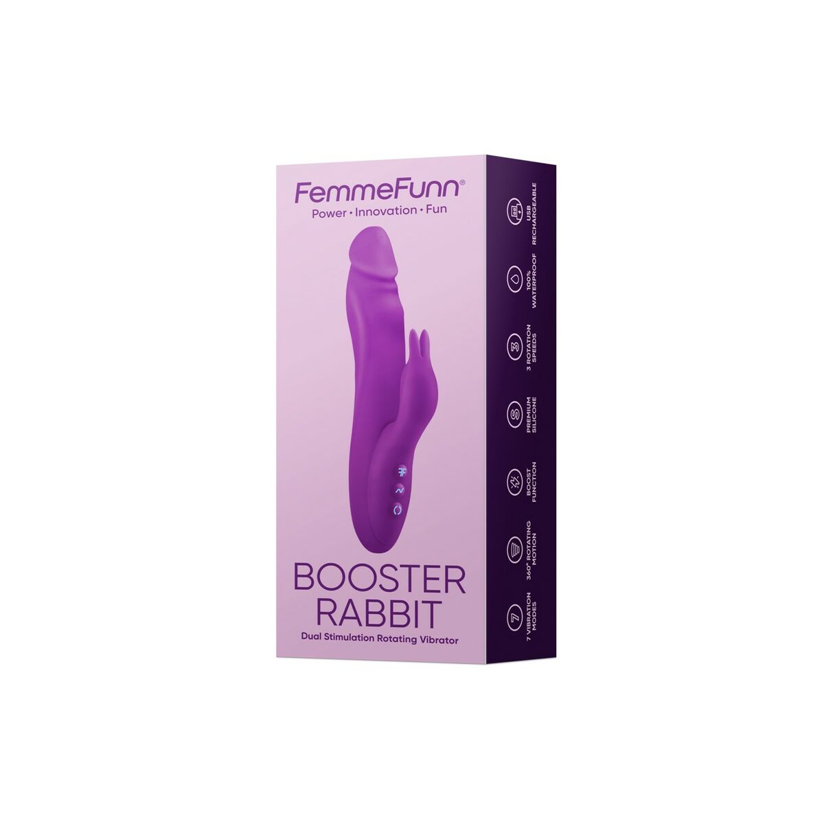 Vibration de Stimulation Double FemmeFunn Booster Rabbit Violet