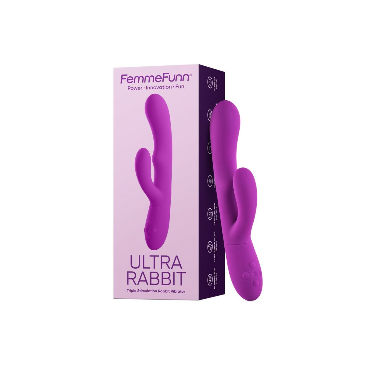 Vibration de Stimulation Double FemmeFunn Ultra Rabbit Violet
