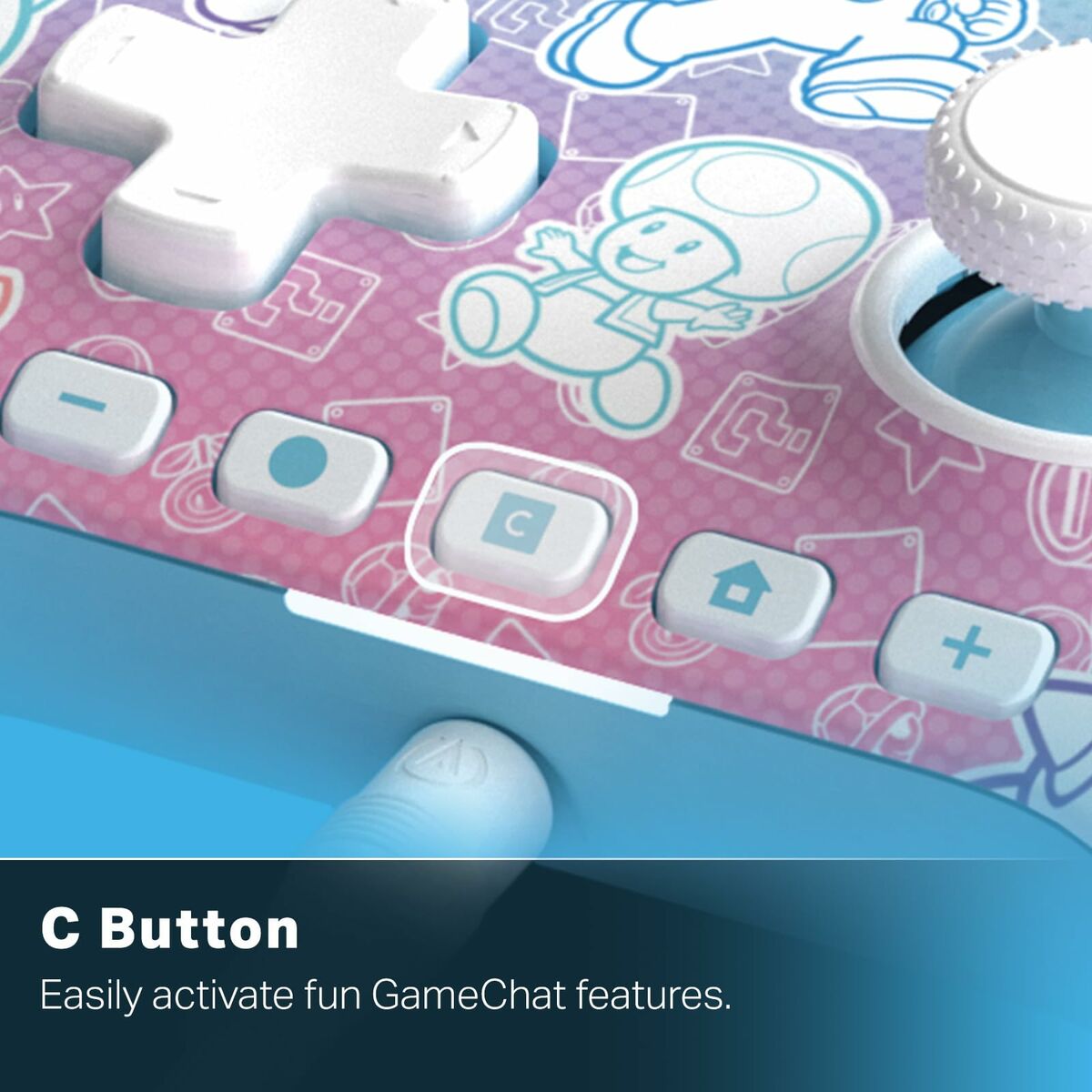 Manette Pro pour Nintendo Switch + Câble USB Powera Super Mario