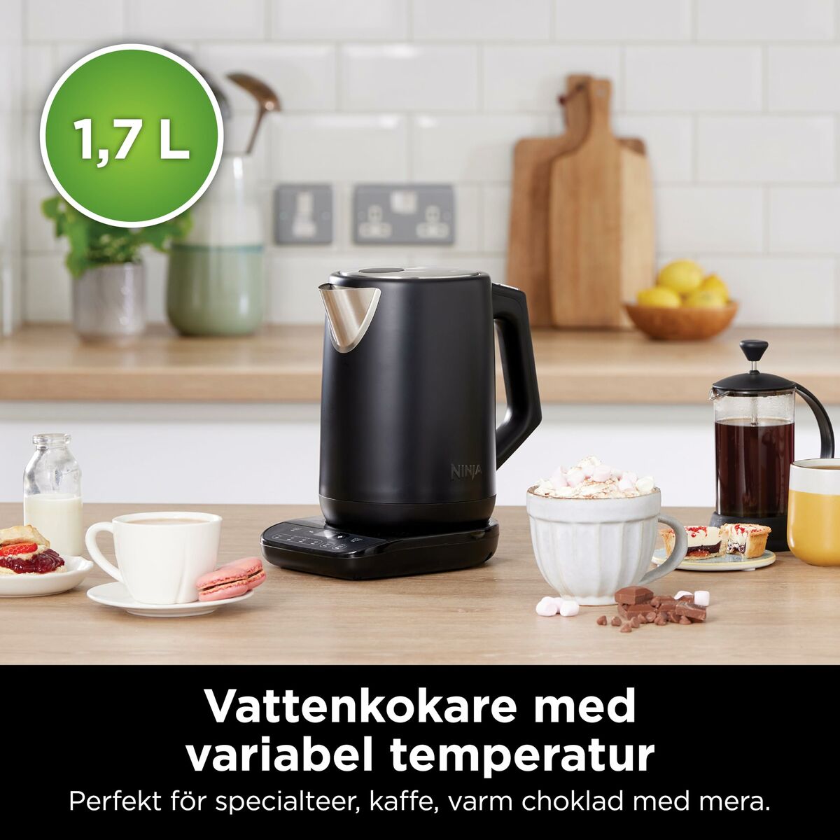 Bouilloire NINJA KT200EU Noir Acier inoxydable 3000 W 1,7 L