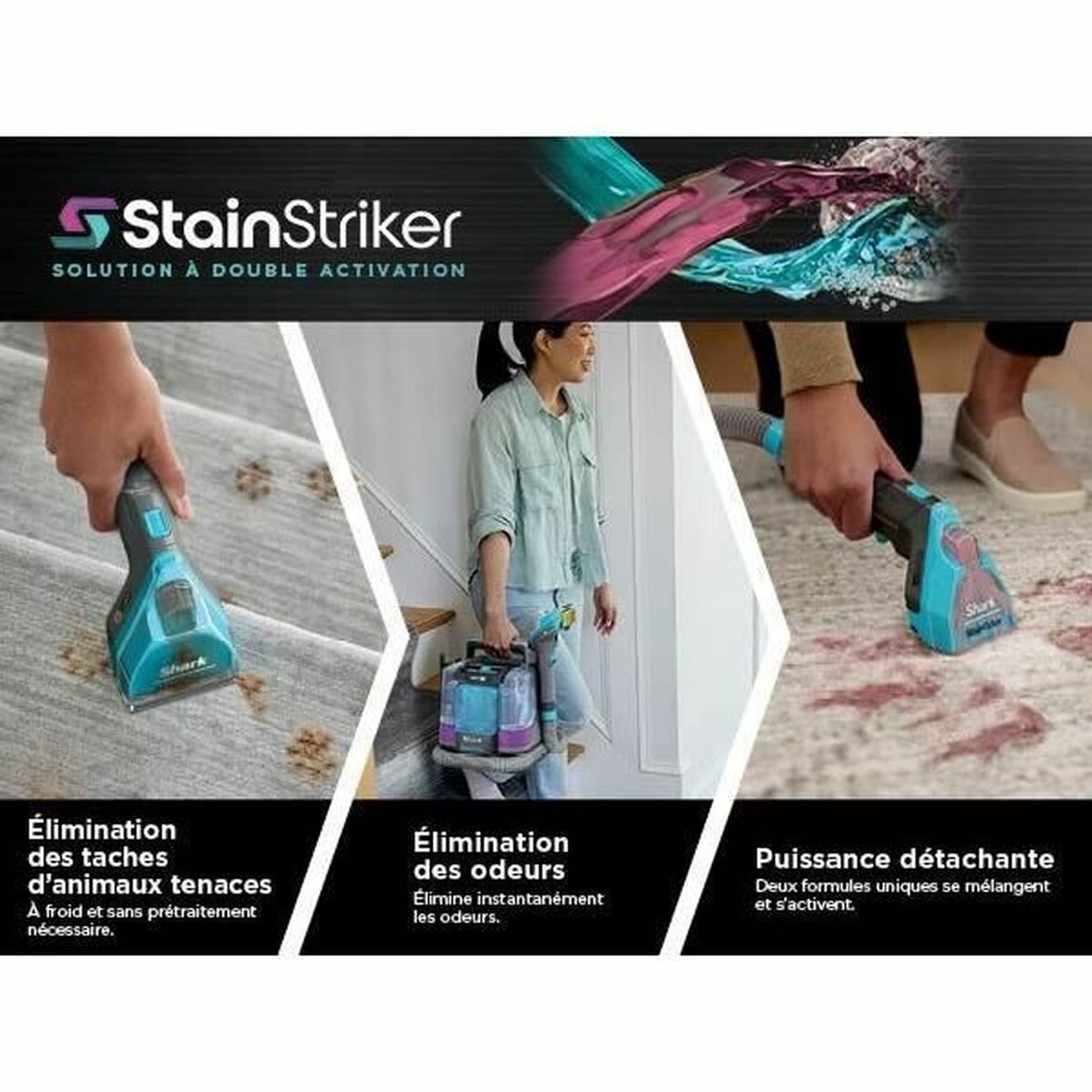 Démêlant pour animaux de compagnie Shark StainStriker 473 ml