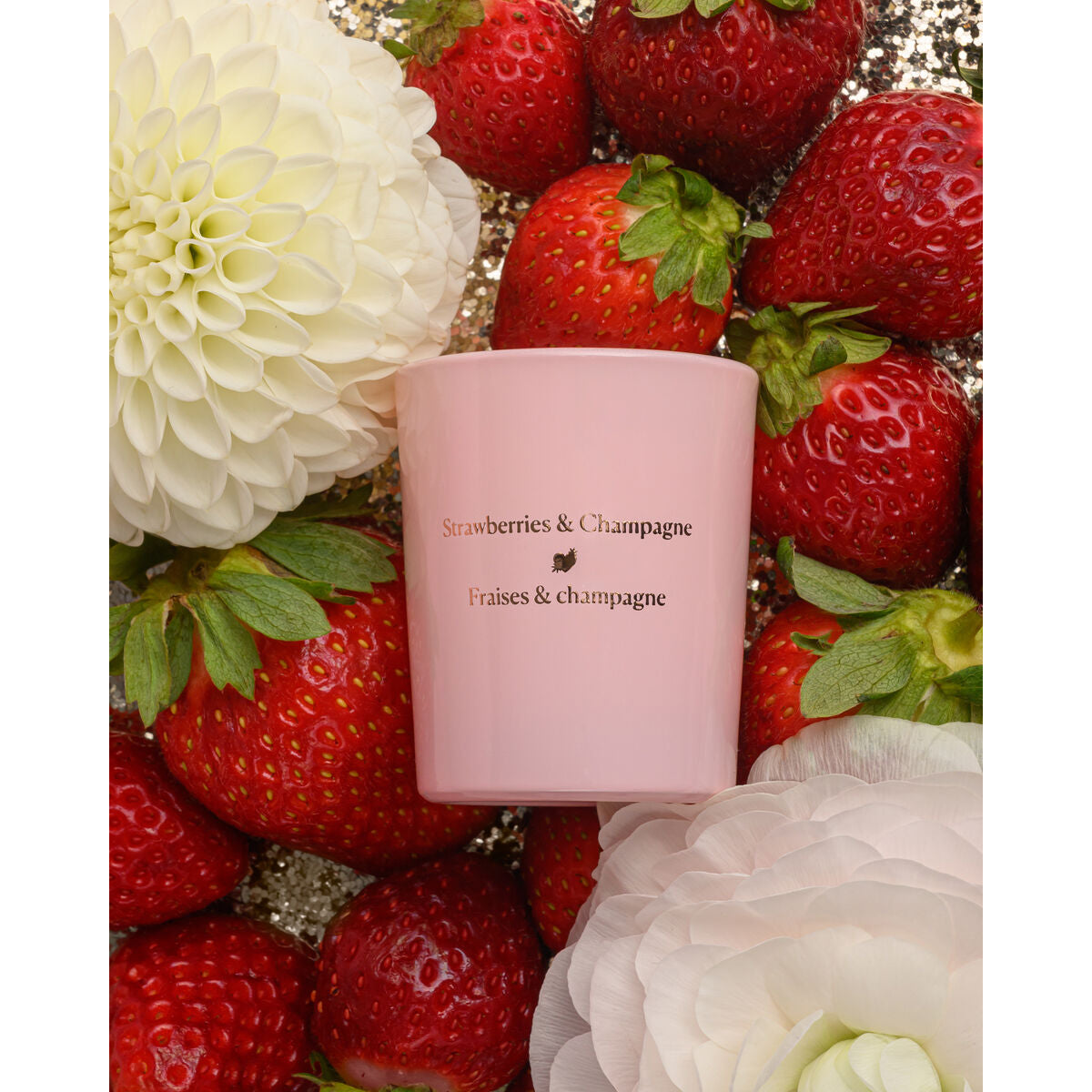 Bougie de massage Highonlove Orange Rose Champagne aux fraises Lychee 35 ml