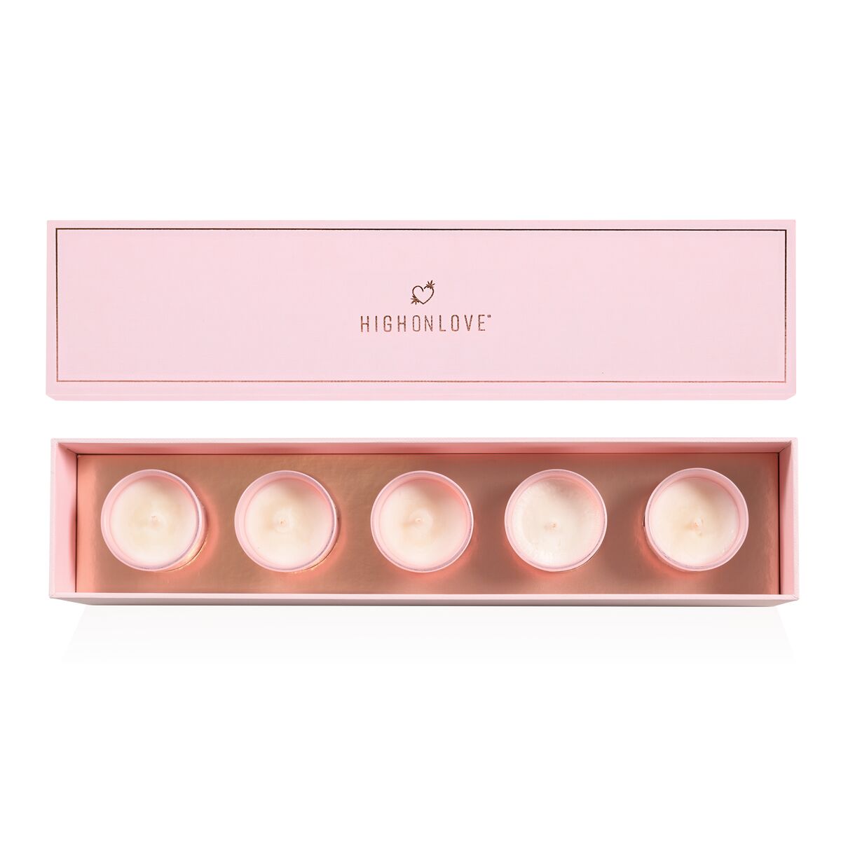 Bougie de massage Highonlove Orange Rose Champagne aux fraises Lychee 35 ml