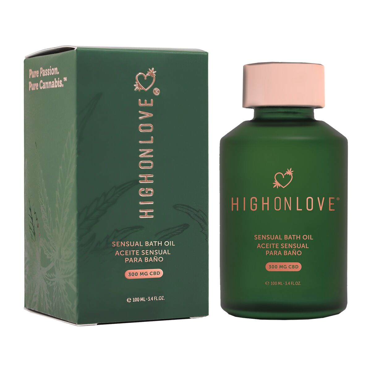 Huile de bain High on Love Sensual 100 ml CBD
