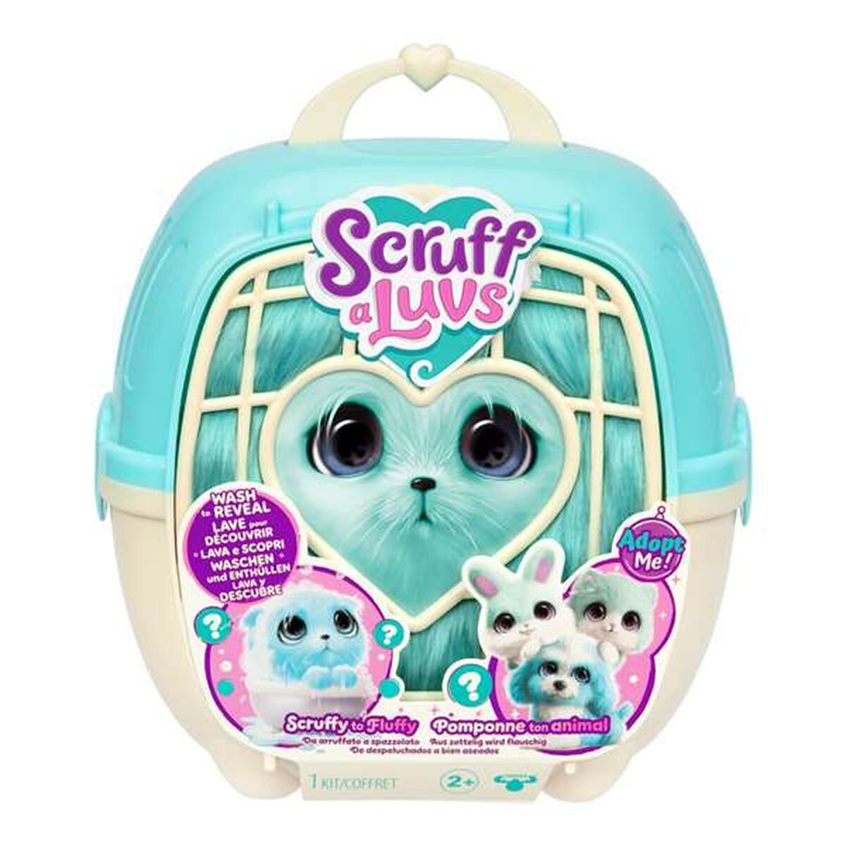 Animal en Peluche Moose Bleu Plastique