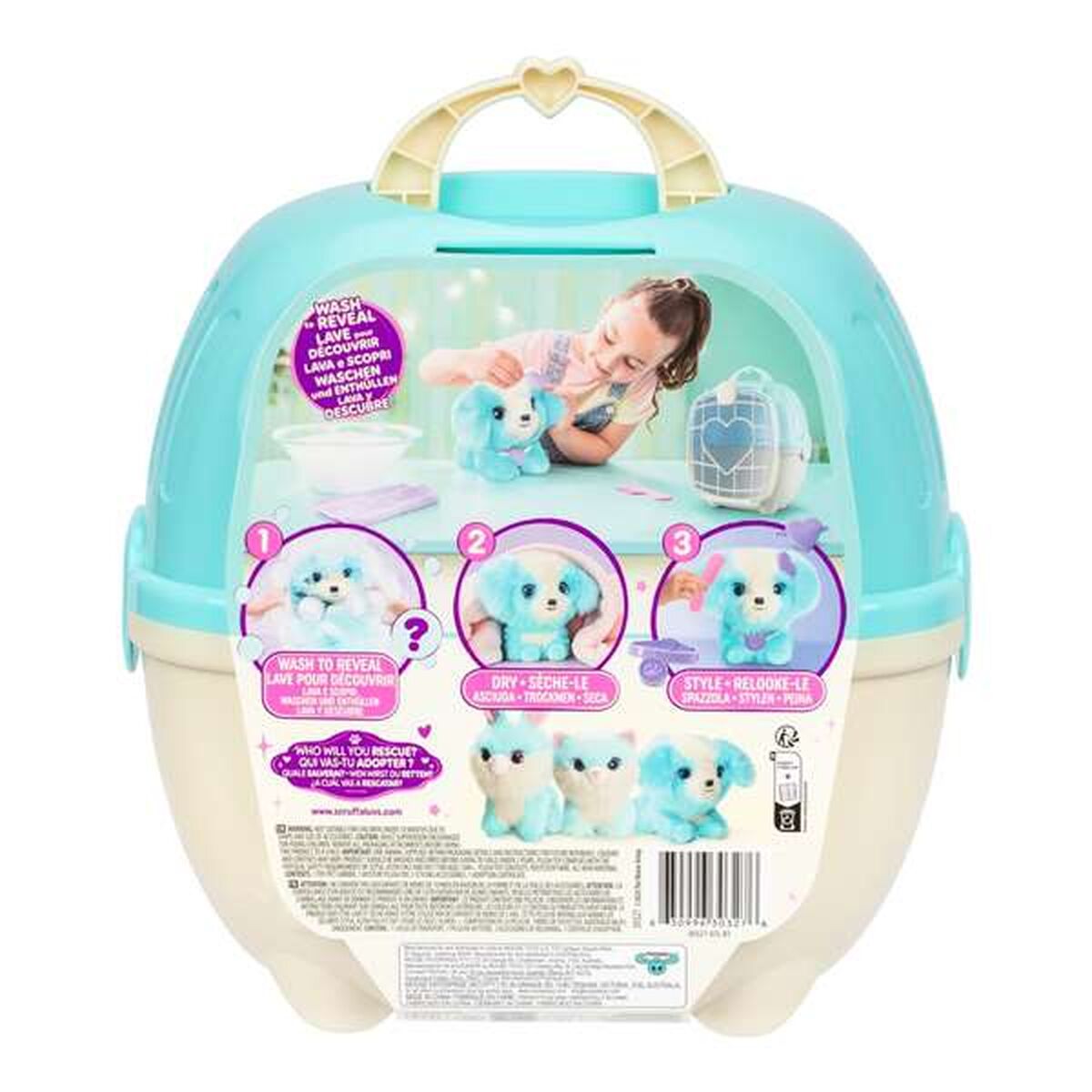 Animal en Peluche Moose Bleu Plastique