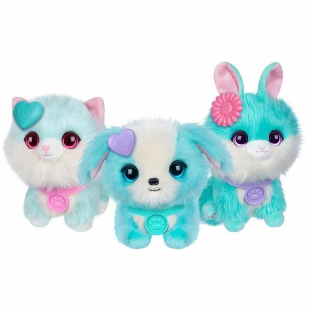 Animal en Peluche Moose Bleu Plastique