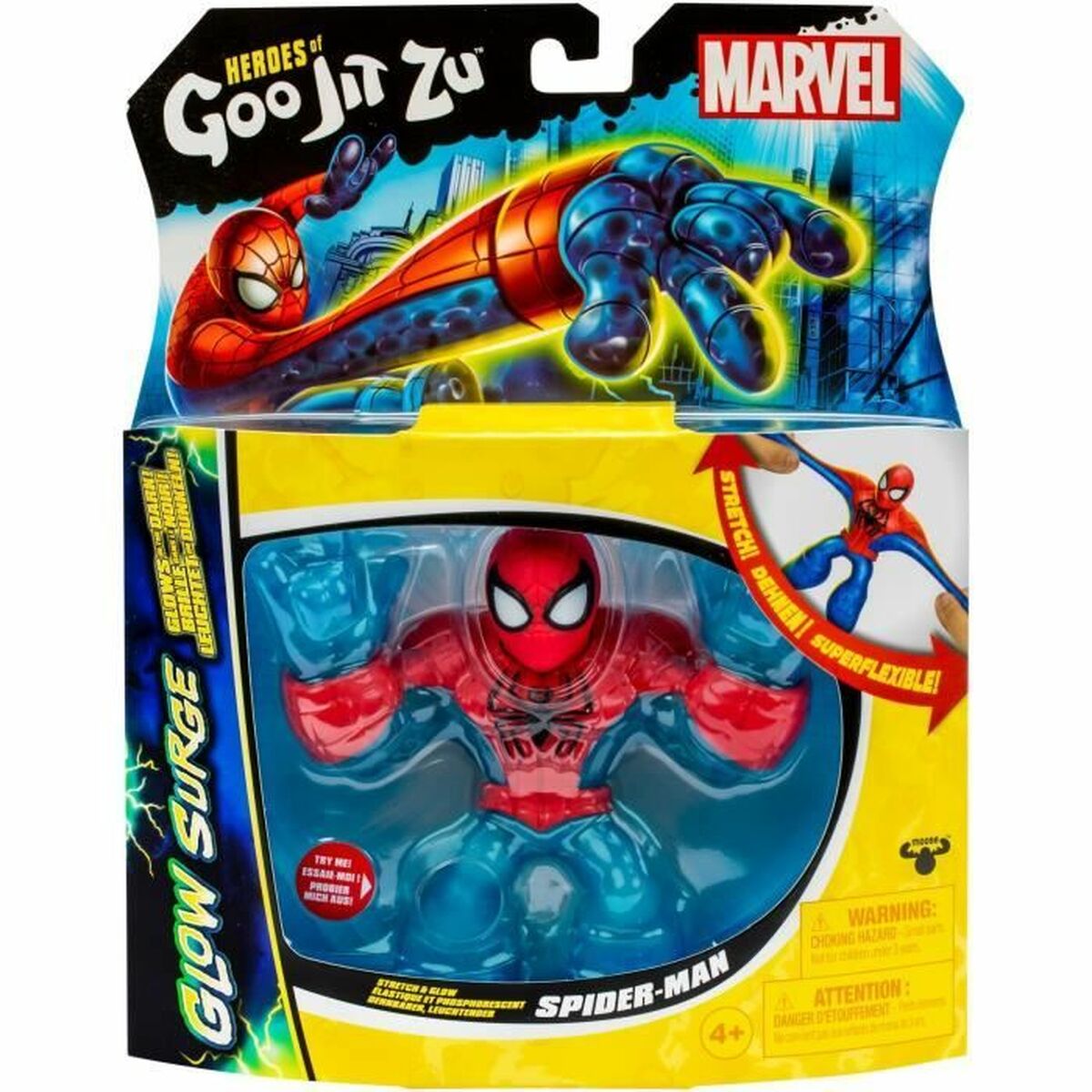 Figurine d’action Spiderman Glow Surge