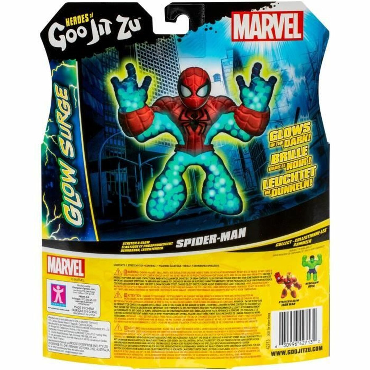 Figurine d’action Spiderman Glow Surge