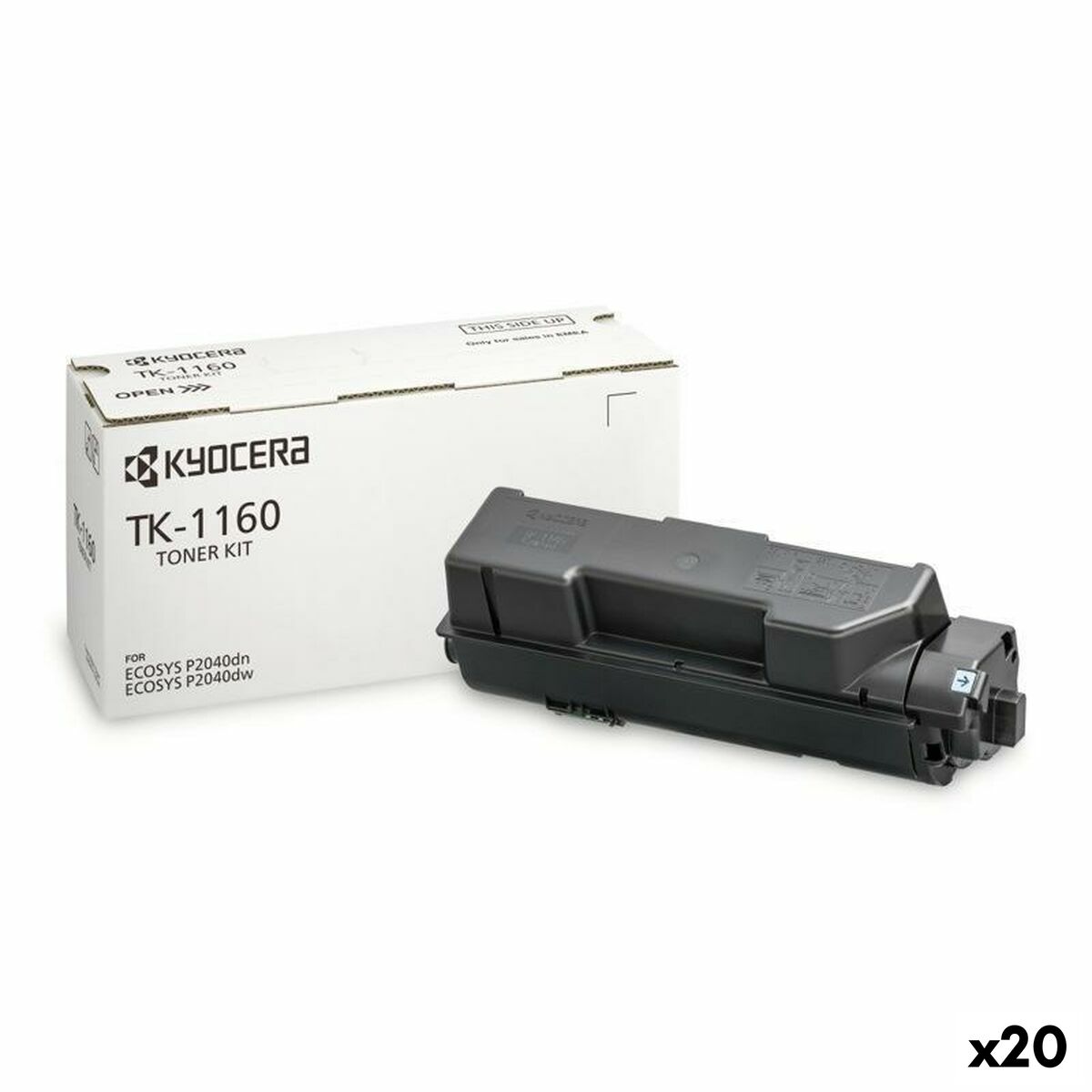 Toner Kyocera TK1160 Noir (20 Unités)