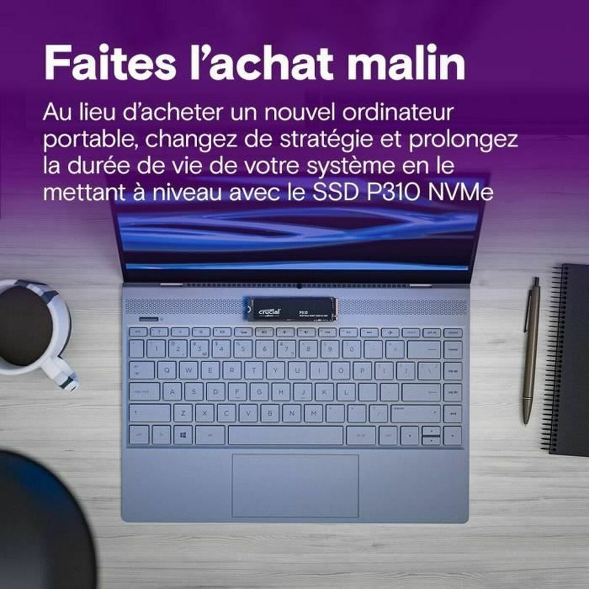 Disque dur Crucial CT4000P310SSD8 4 TB SSD