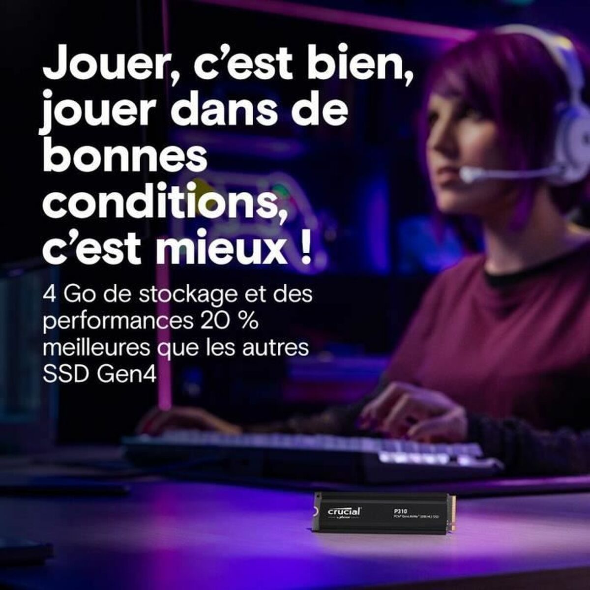 Disque dur Crucial 1 TB SSD