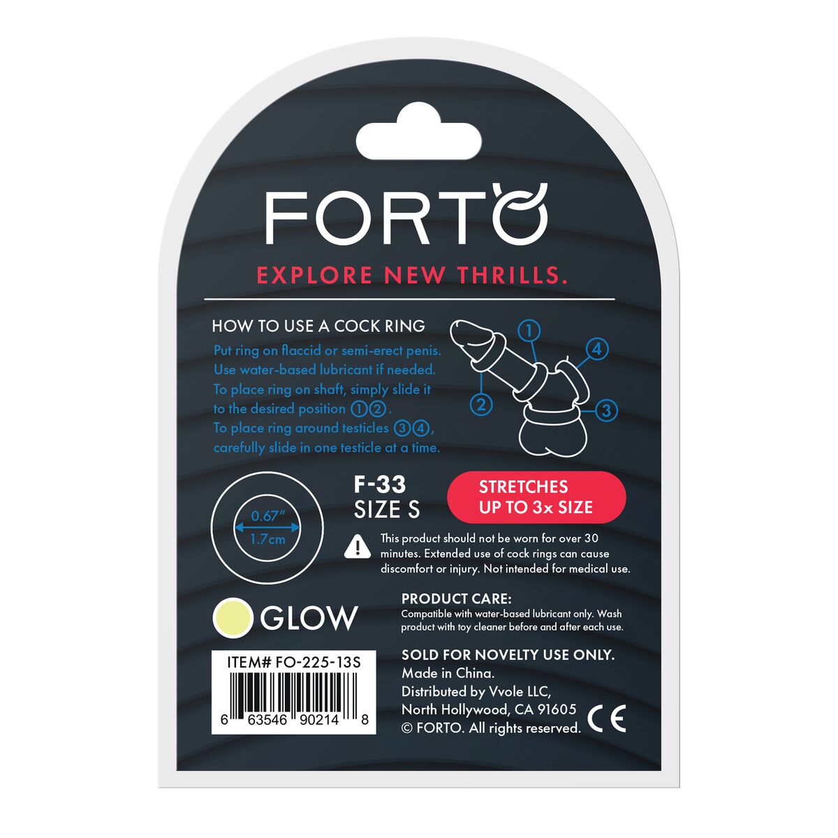 Anneau Pénis Forto Blanc S Ø 17 mm