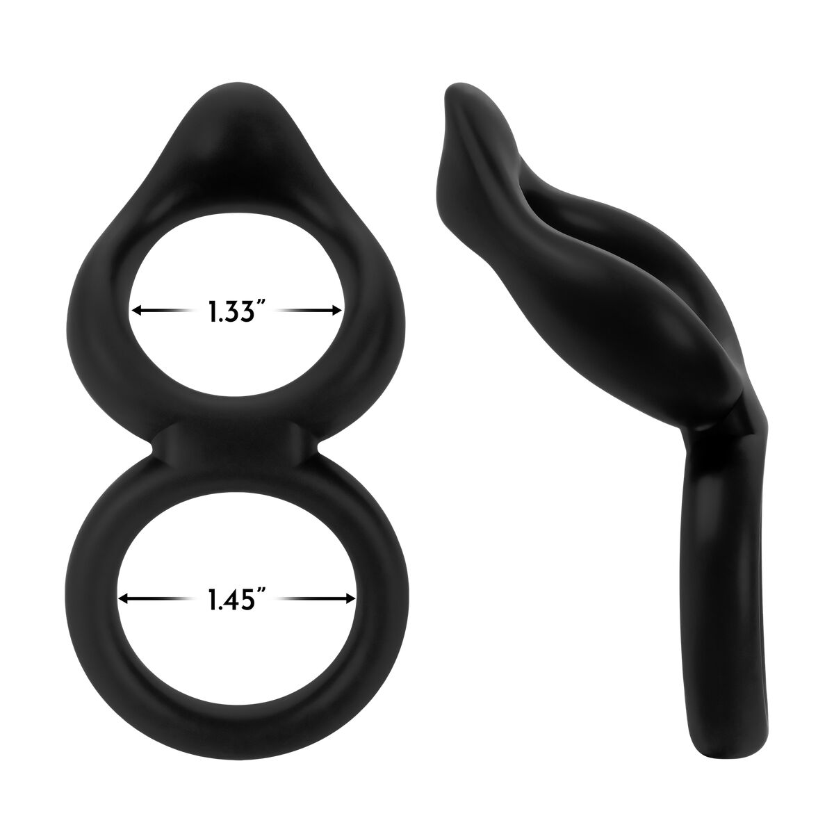 Anneau Pénis Forto Noir (Taille unique)