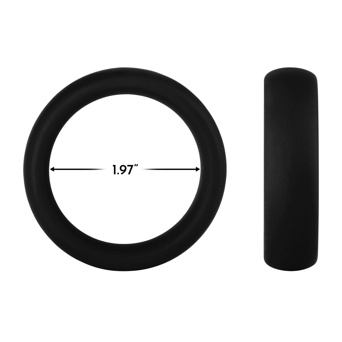 Anneau Pénis Forto Noir L Ø 50 mm