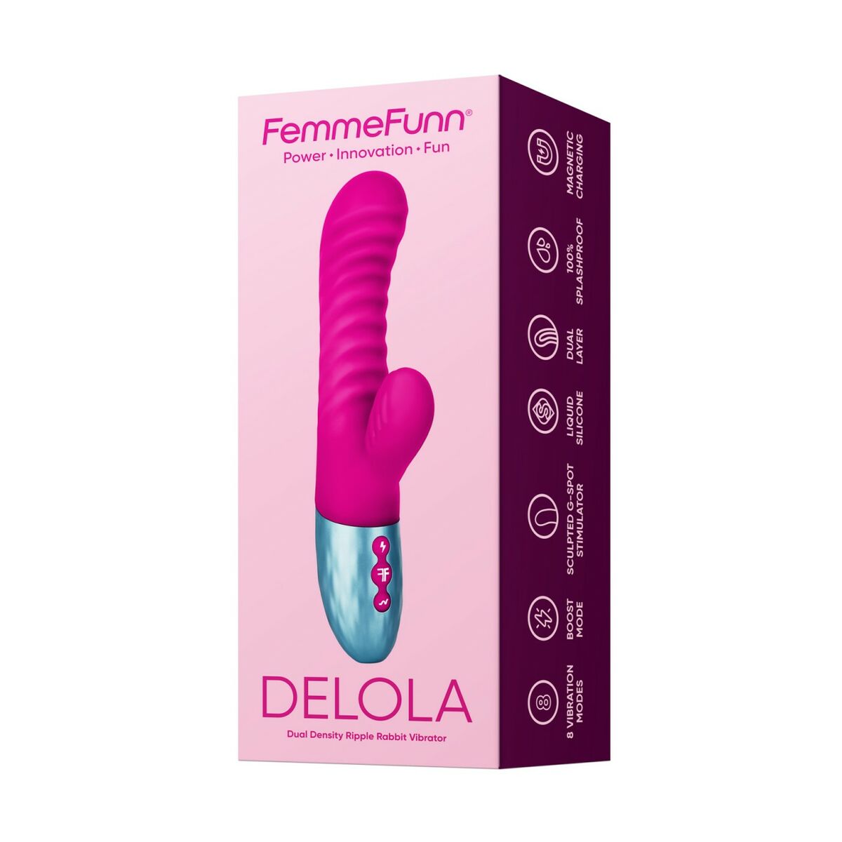 Vibration de Stimulation Double FemmeFunn Delola Rose