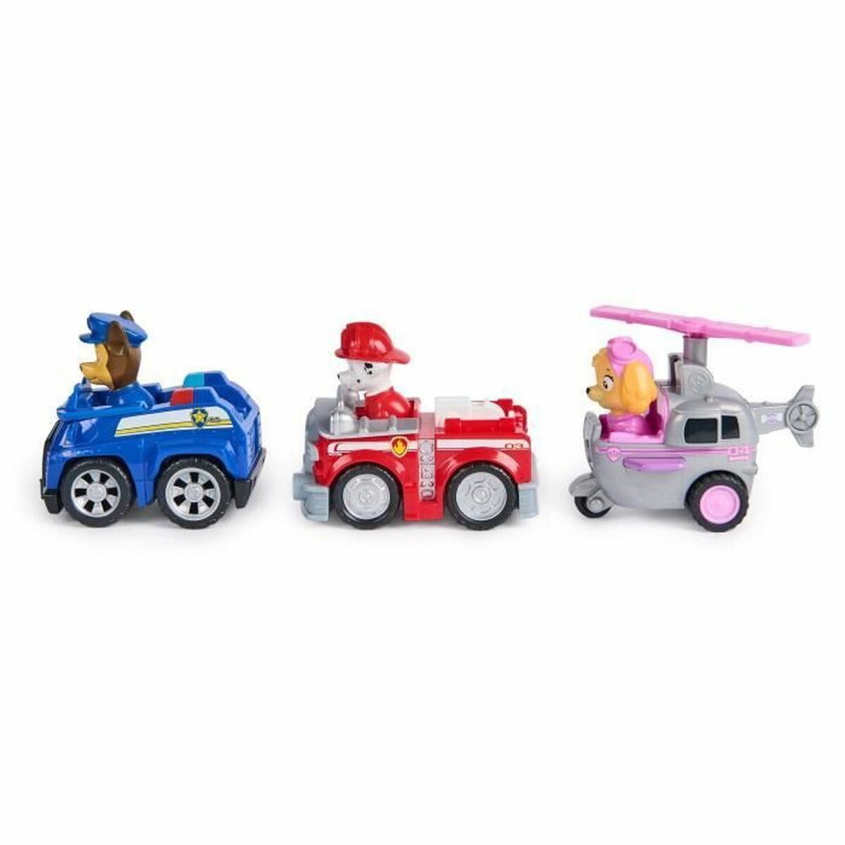 Accessoires pour poupées Spin Master PACK DE 3 VEHÍCULOS DE FRICCIÓN RETRO Paw Patrol Rouge