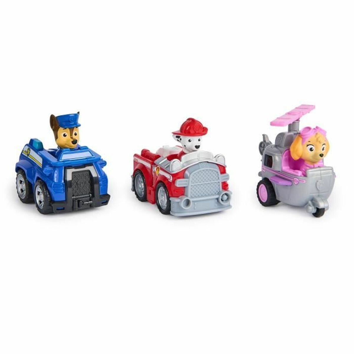 Accessoires pour poupées Spin Master PACK DE 3 VEHÍCULOS DE FRICCIÓN RETRO Paw Patrol Rouge