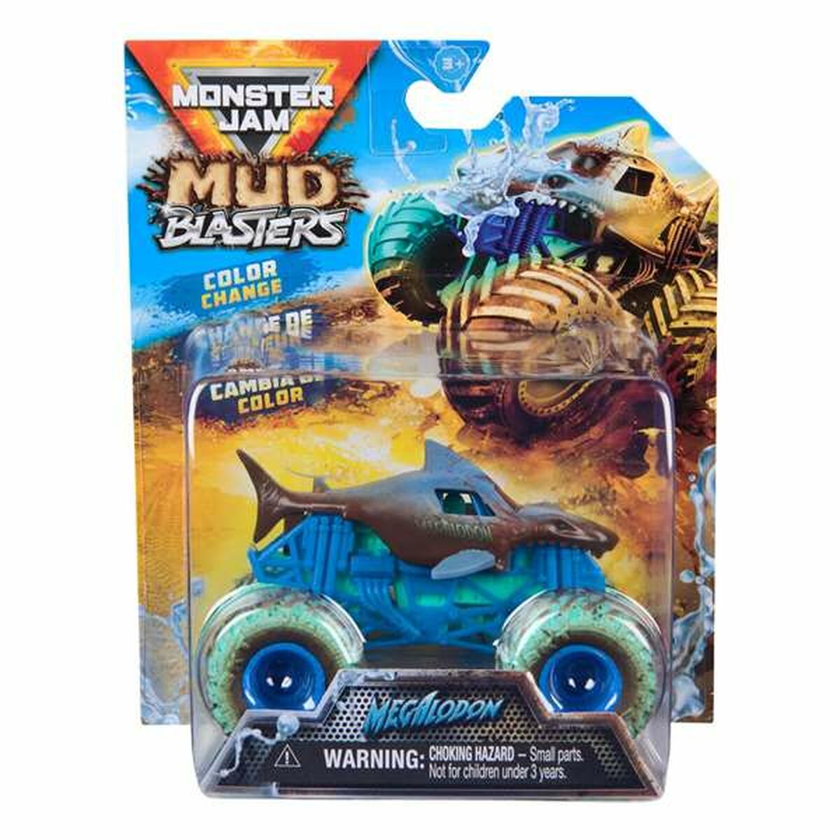 Monster Truck Monster Jam Mud Blasters 1:64 Bleu
