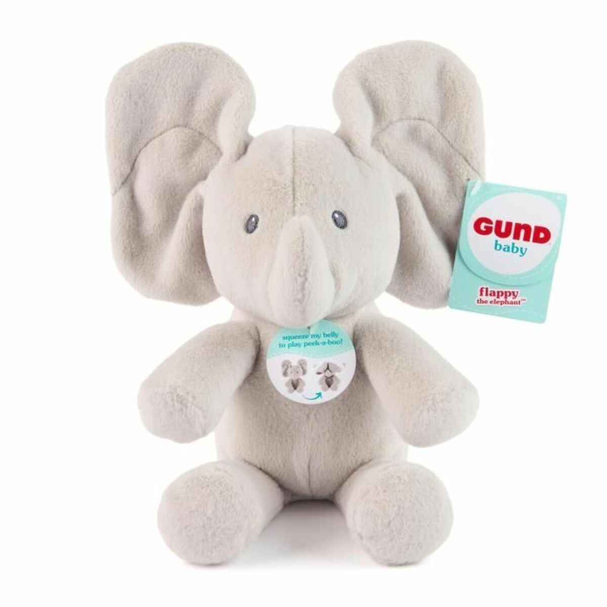 Jouet Peluche Spin Master FLAPPY Gris Tissu Peluche Eléphant