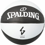 Ballon de basket Spalding Asvel Sz7 Blanc Noir (Taille 7)