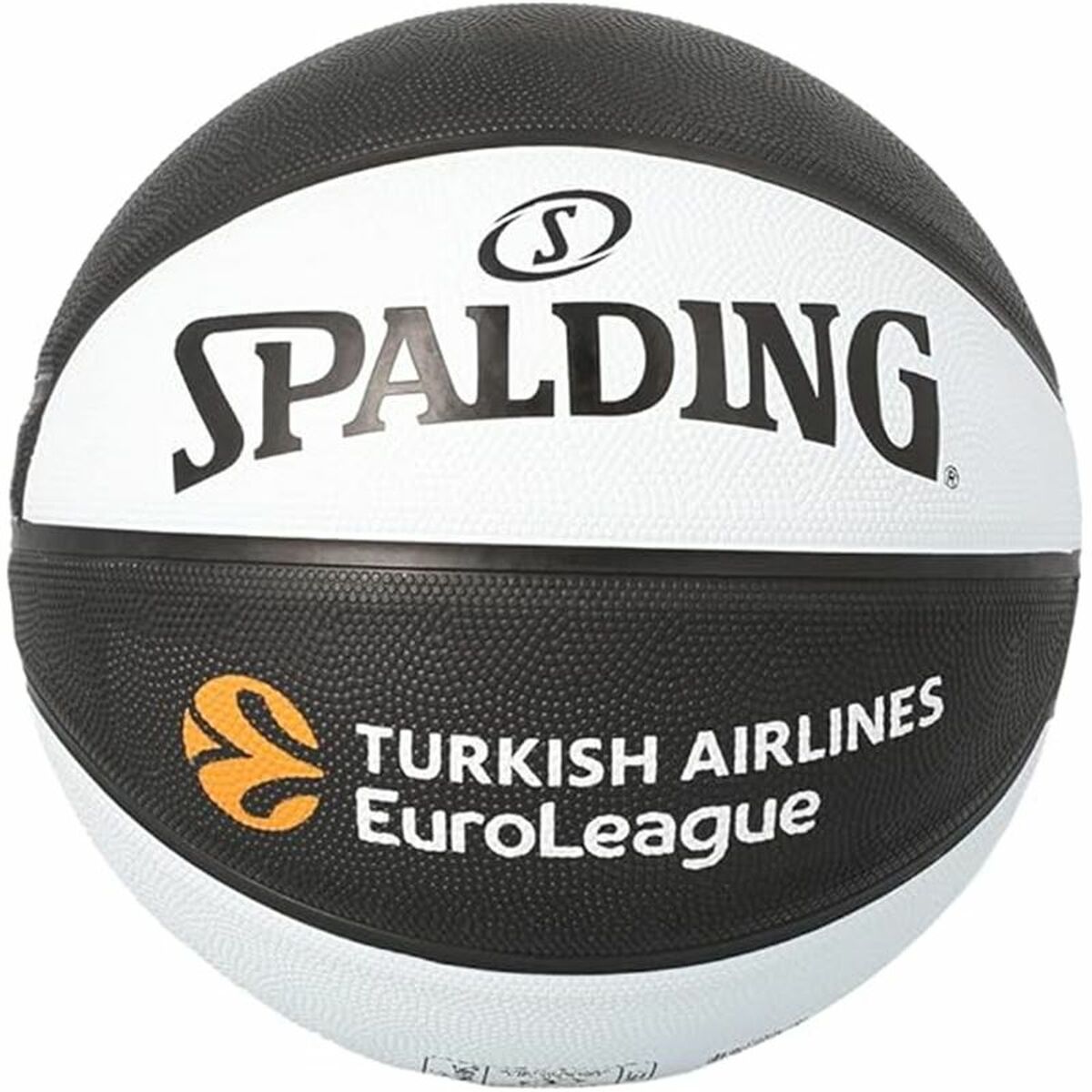 Ballon de basket Spalding Asvel Sz7 Blanc Noir (Taille 7)