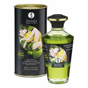 Huile de massage érotique Shunga CC812100 Thé vert (100 ml)