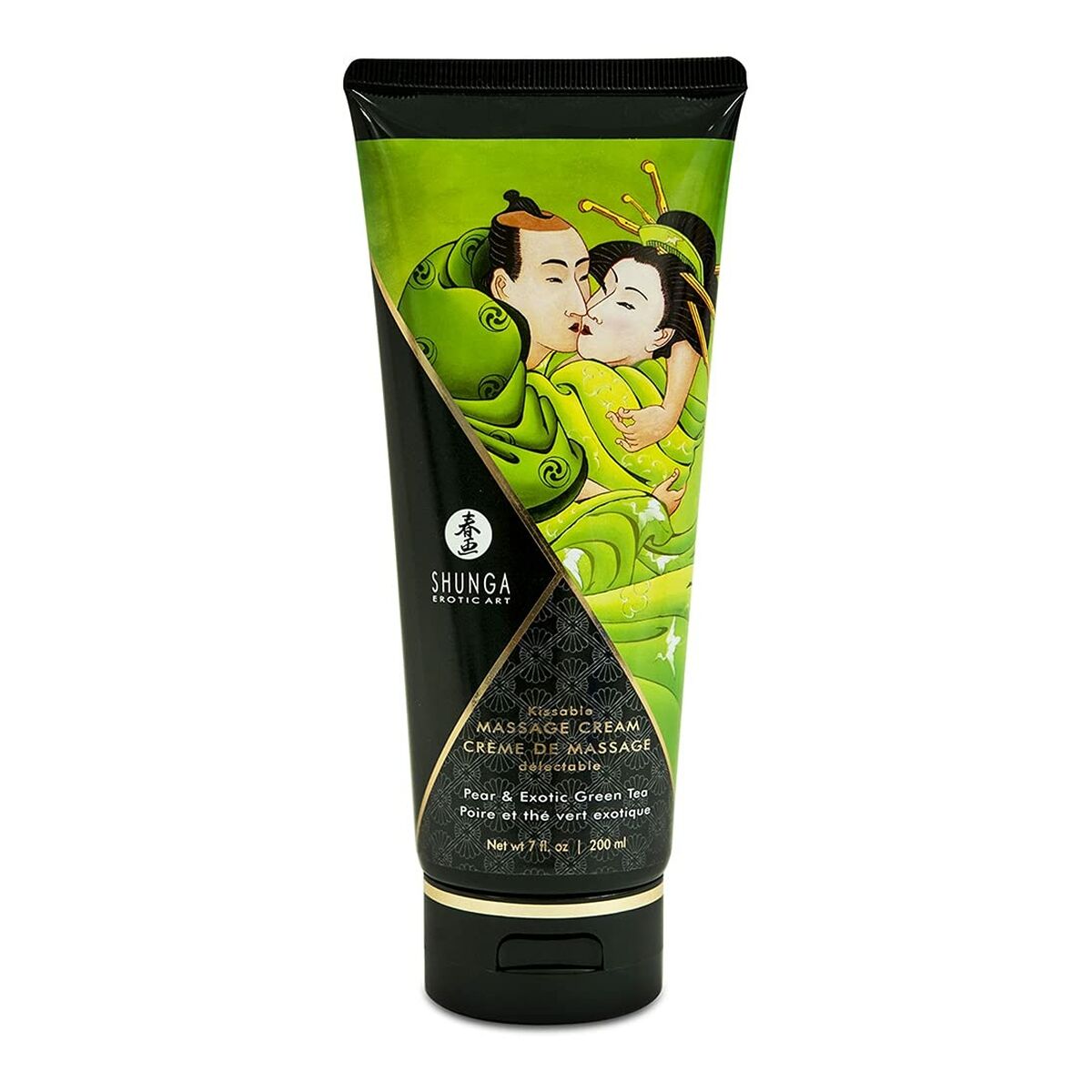 Crème de massage Shunga 200 ml Thé vert Poire