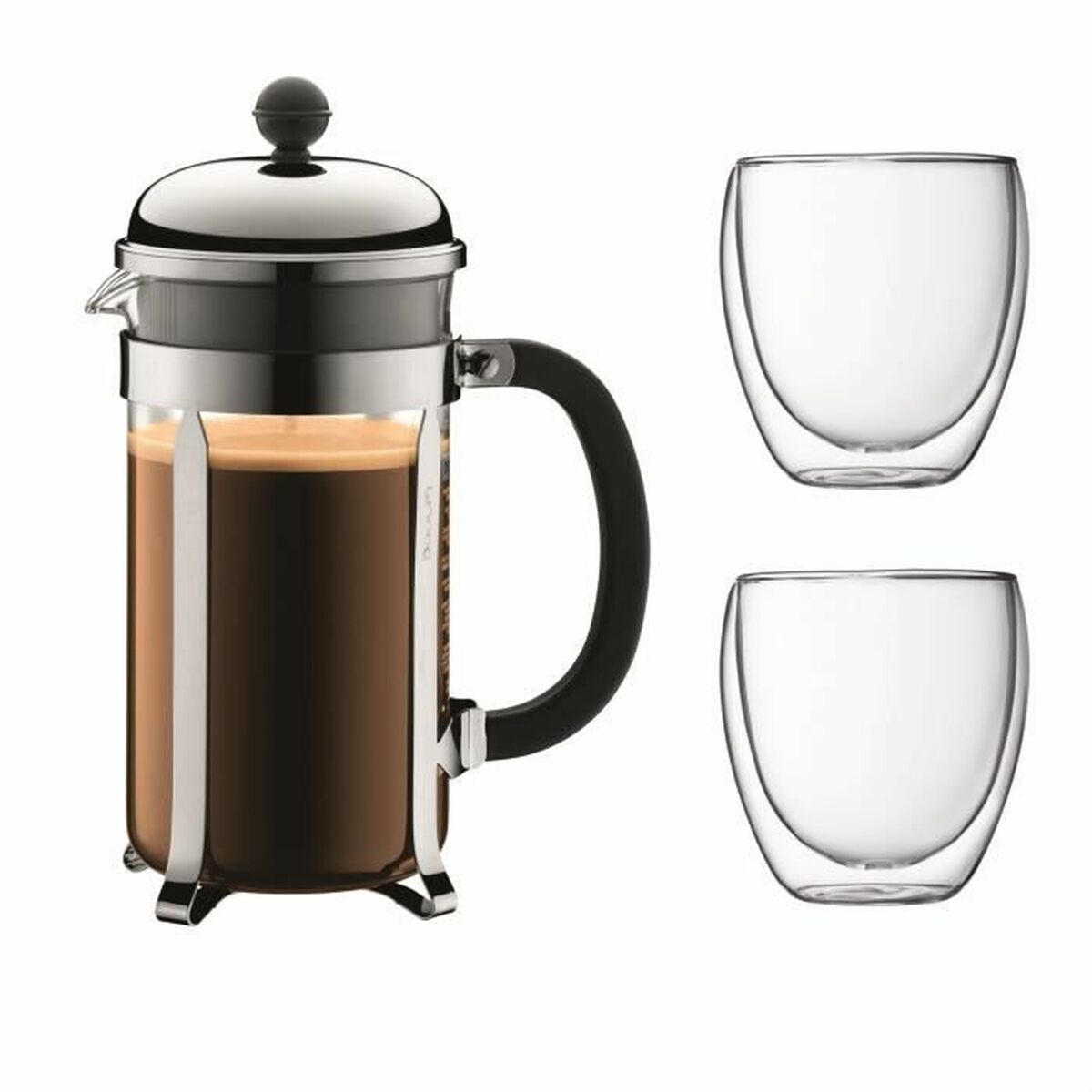 Cafetière à Piston Bodum Gris 1 L 0,35 L (8 Unités)