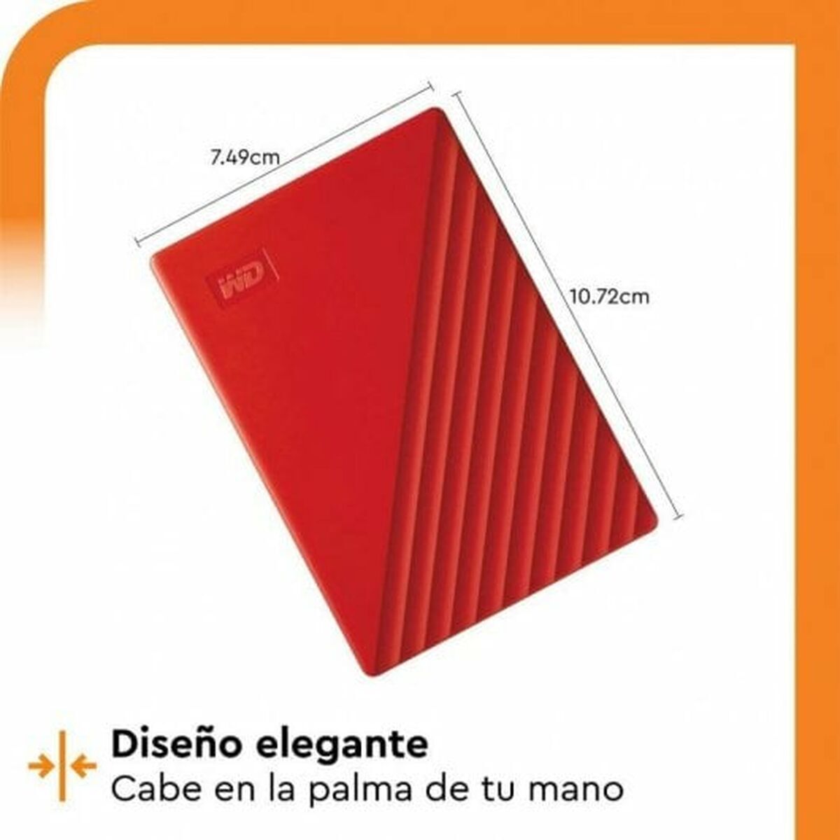 Disque dur Western Digital My Passport 2 TB Rouge