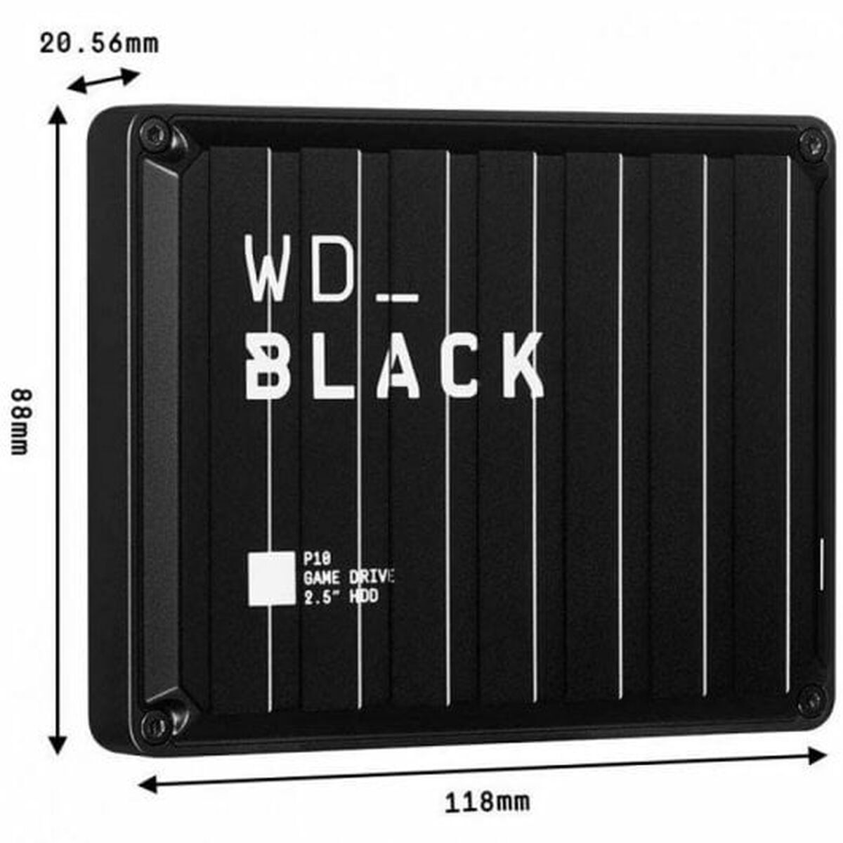Disque Dur Externe Western Digital WDBA3A0050BBK-WESN 5 TB Noir 2,5"