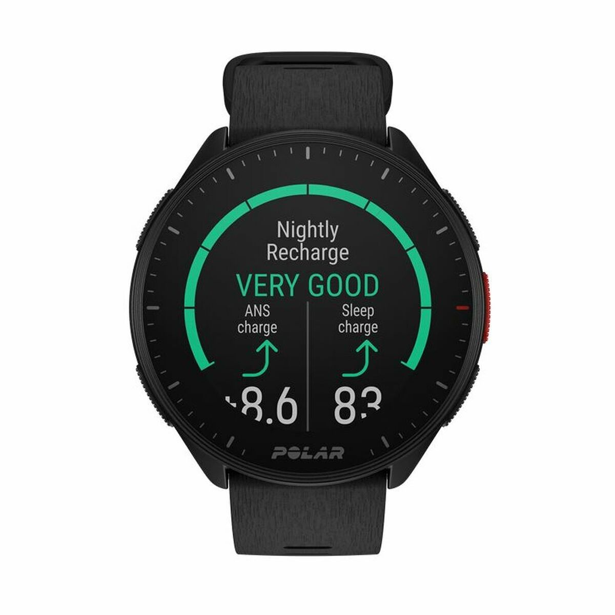 Smartwatch avec Podomètre Polar Noir 1,2" Ø 45 mm