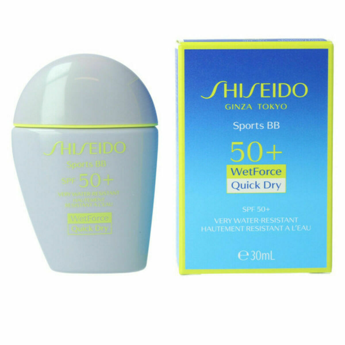Crème Solaire Avec Couleur Shiseido Sports BB SPF50+ Demi teinte