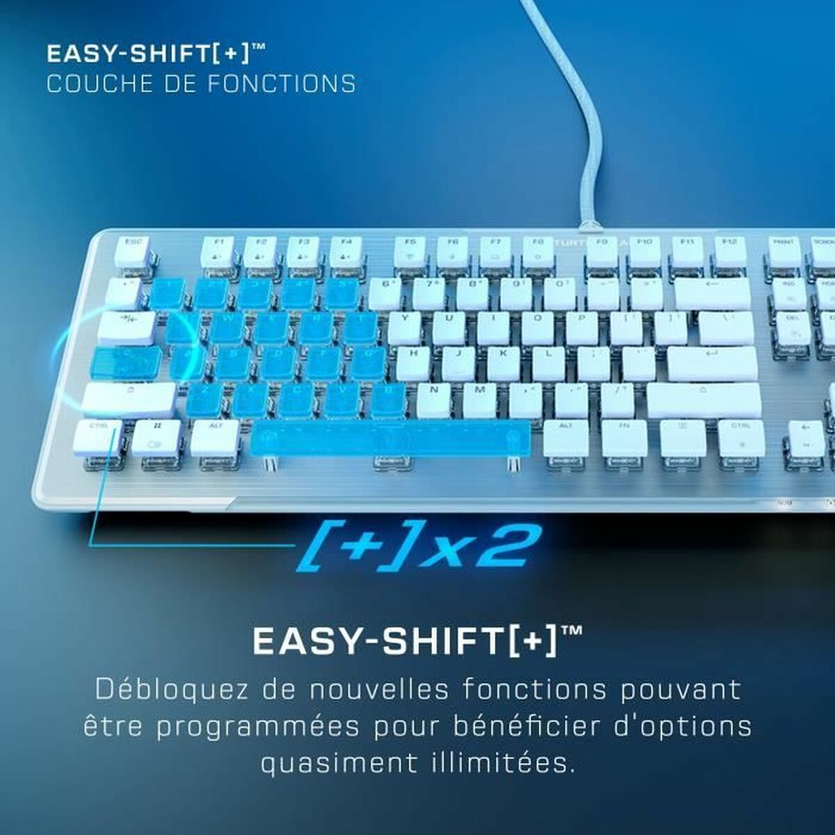 Clavier Turtle Beach Vulcan II Blanc Azerty Français