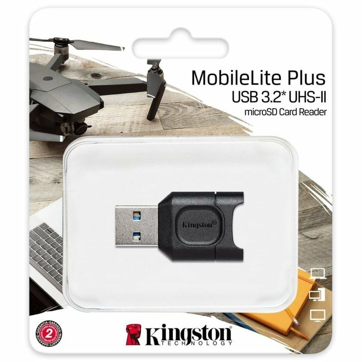 Lecteur de Cartes Kingston MLPM Noir