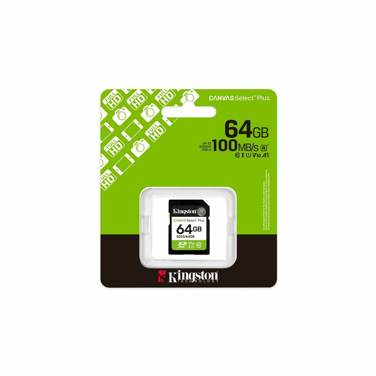 Carte Mémoire Micro SD avec Adaptateur Kingston 64 GB