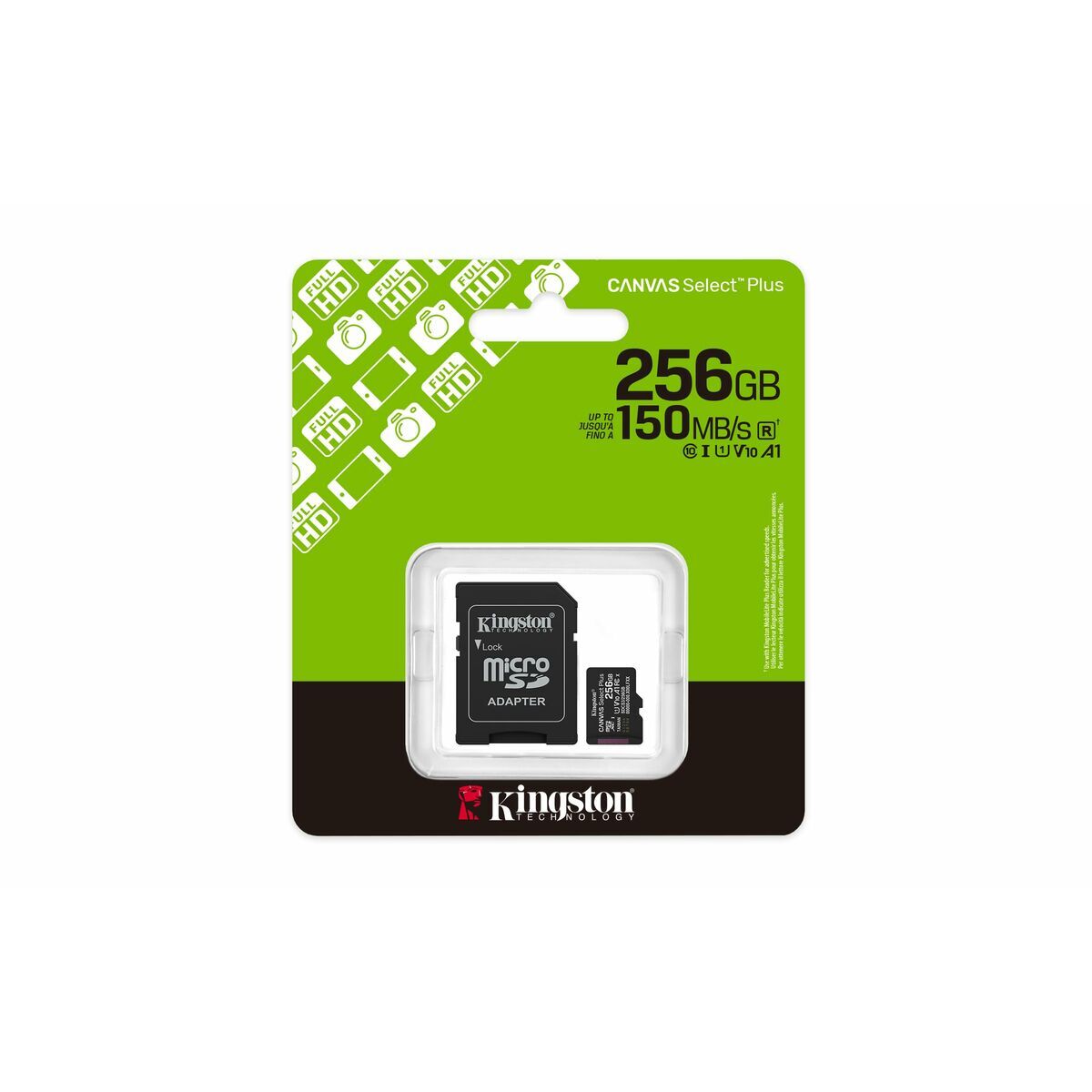 Carte Mémoire Micro SD avec Adaptateur Kingston SDCS3/256GB 256 GB