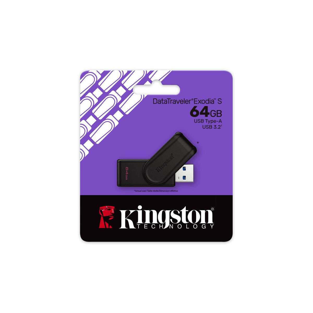 Carte Mémoire Micro SD avec Adaptateur Kingston DTXS/64GB Noir 64 GB