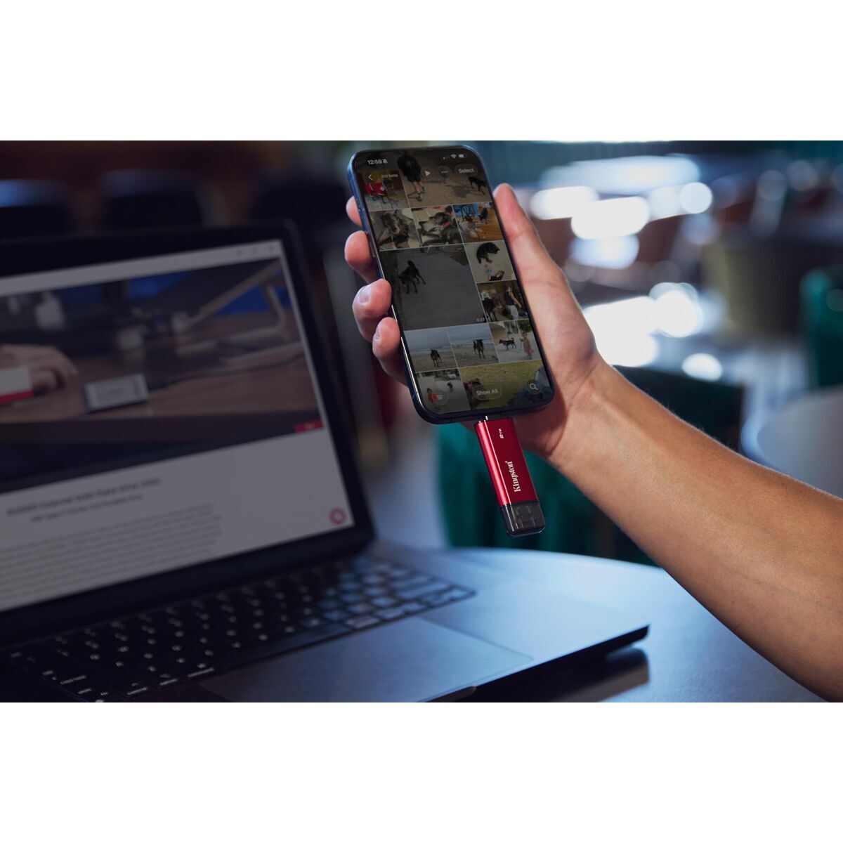 Disque Dur Externe Kingston SPSD/1TB Noir 1 TB SSD