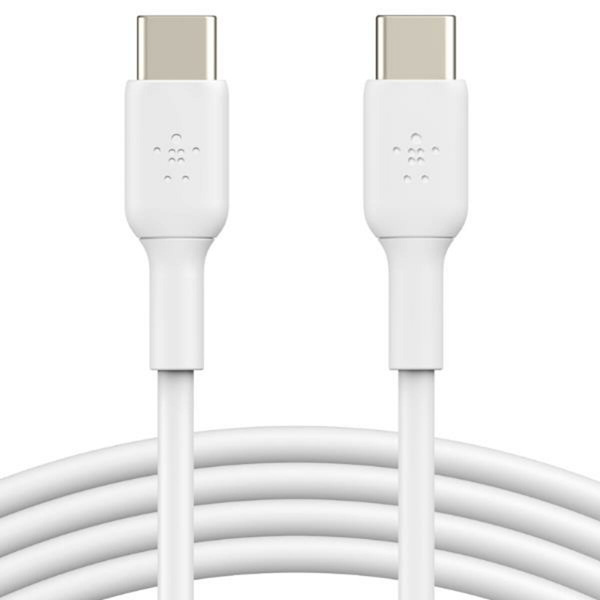 Câble USB-C vers USB-C Belkin CAB003BT2MWH Blanc 2 m